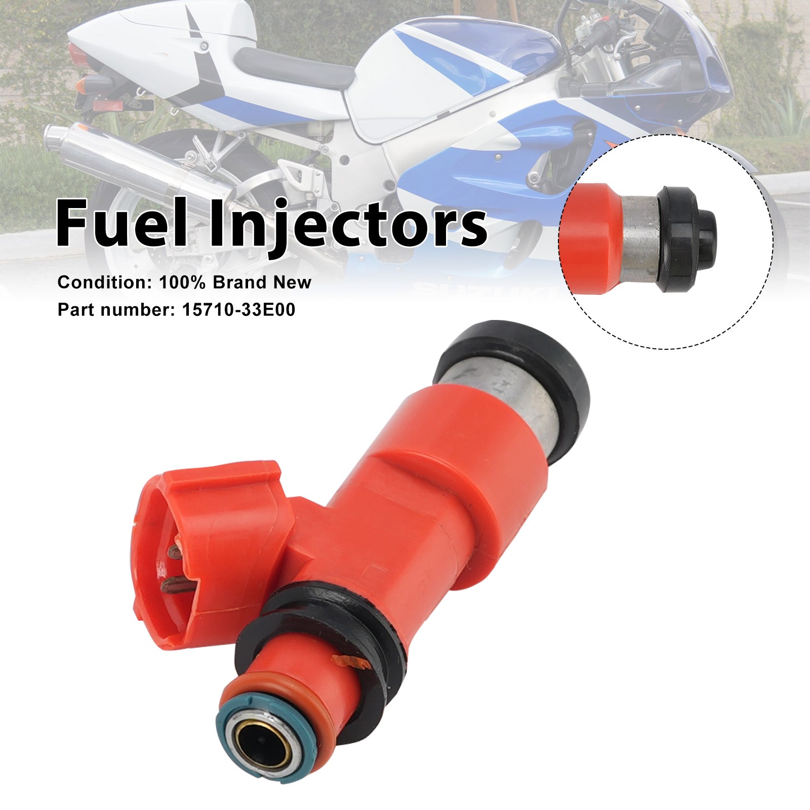 Fuel Injectors 15710-33E00 For Suzuki GSXR750 GSX-R750 1998-1999