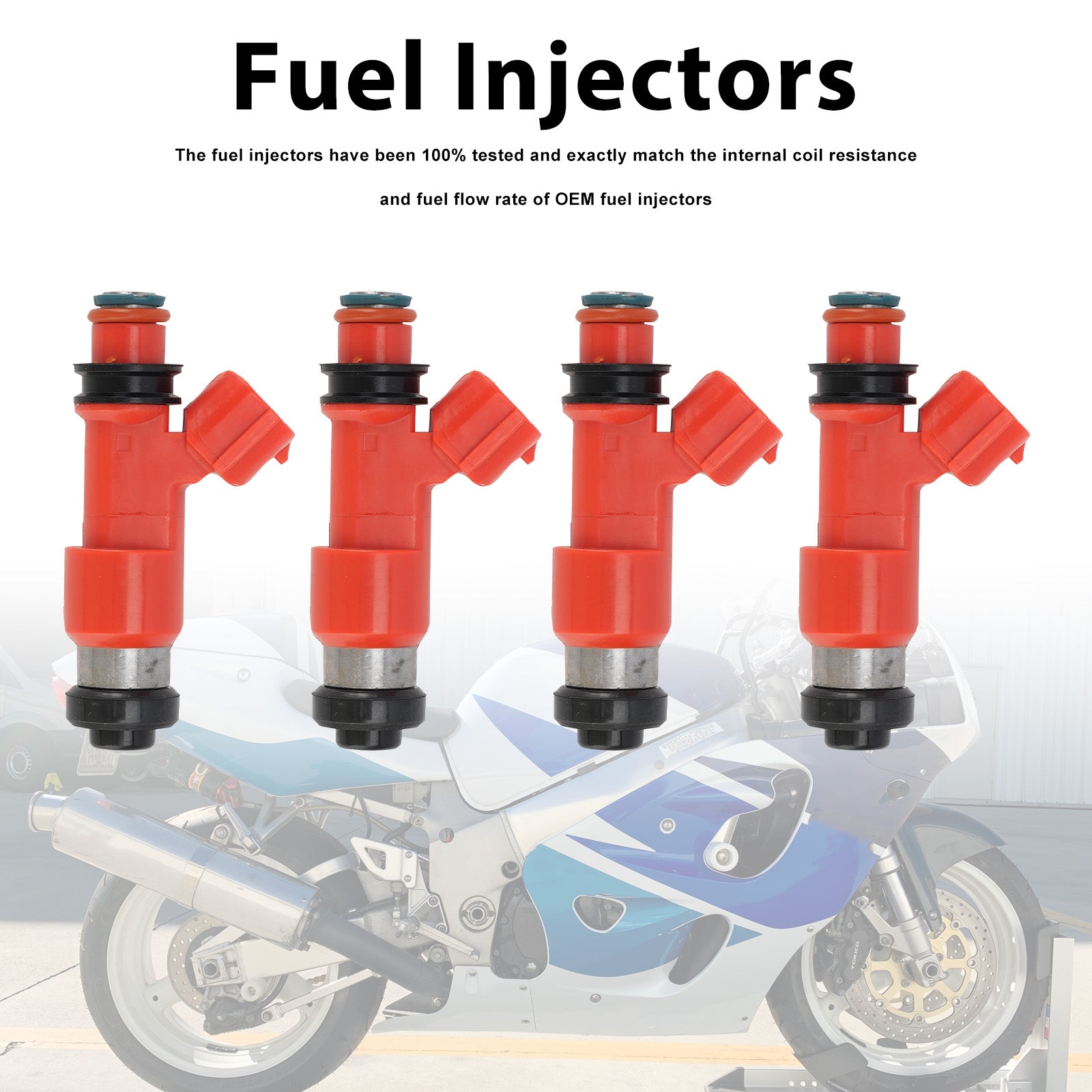 4PC Fuel Injectors 15710-33E00 For Suzuki GSXR750 GSX-R750 1998-1999