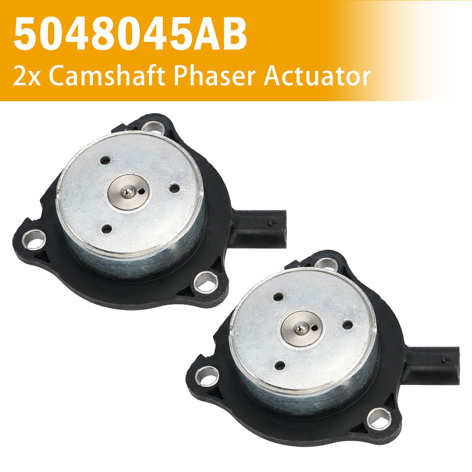 2x Camshaft Phaser Actuator 5048045AB For Jeep Cherokee 2.0L 3.6L 2016-2022