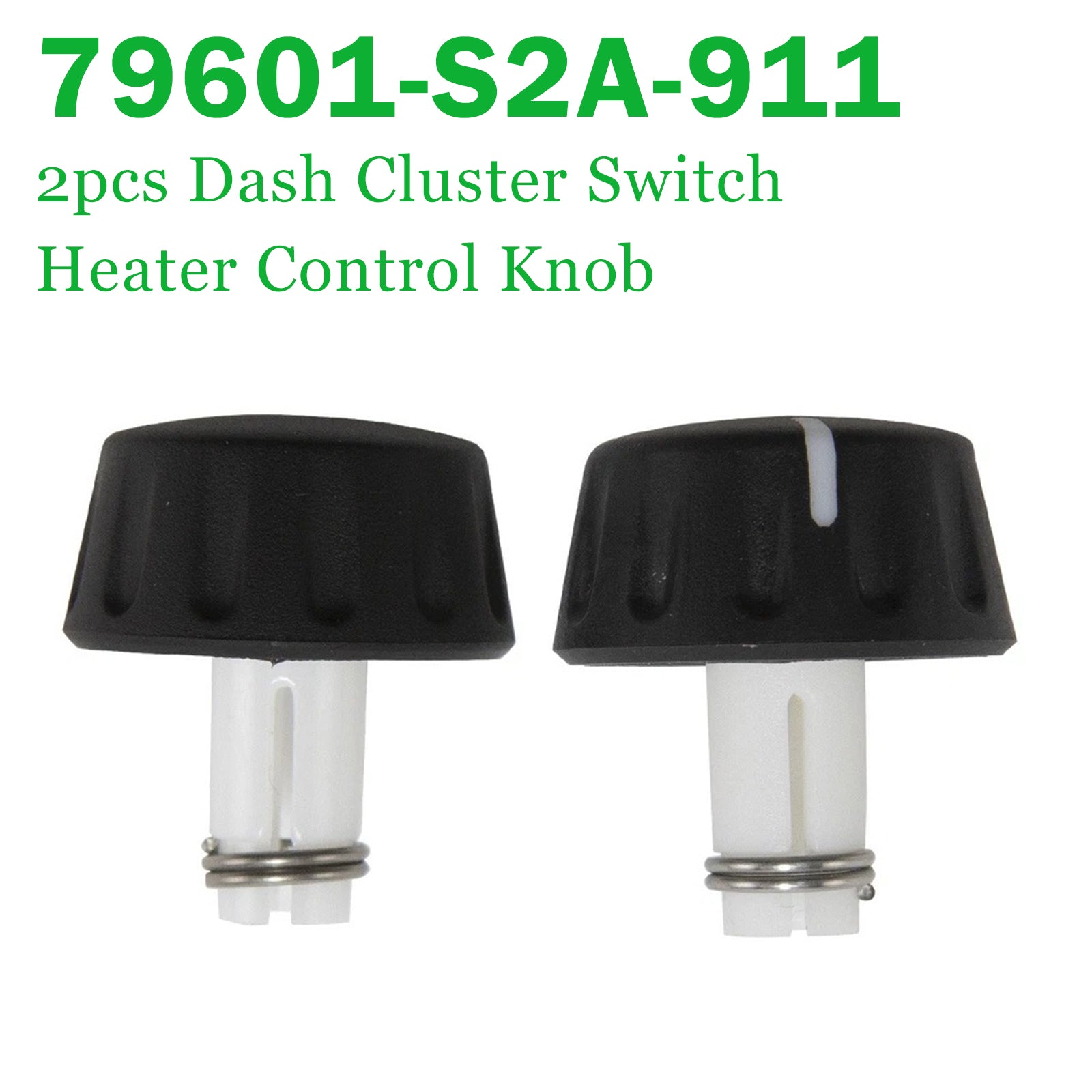 2pcs Dash Cluster Switch Heater Control Knob 79601-S2A-911 for Honda S2000