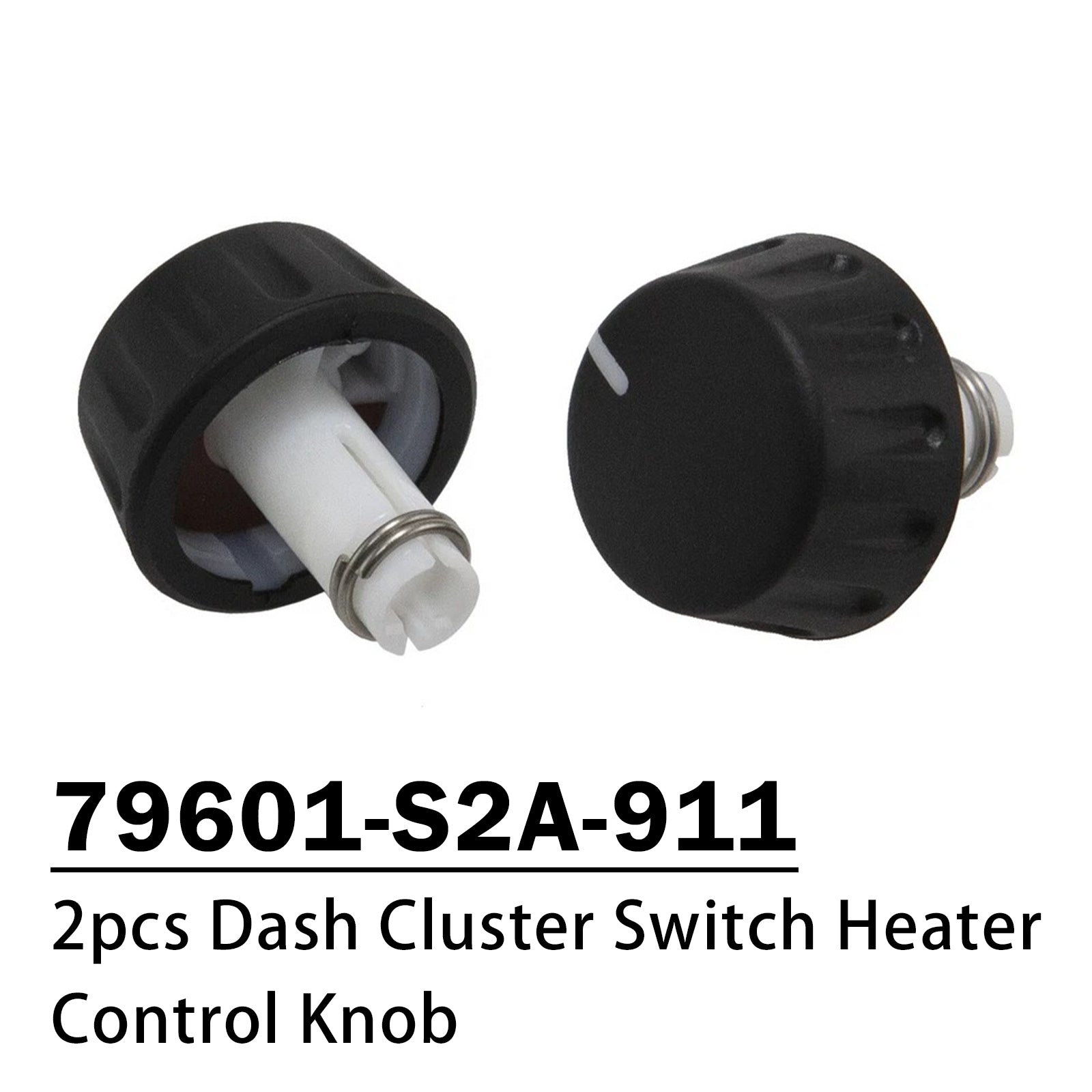 2pcs Dash Cluster Switch Heater Control Knob 79601-S2A-911 for Honda S2000