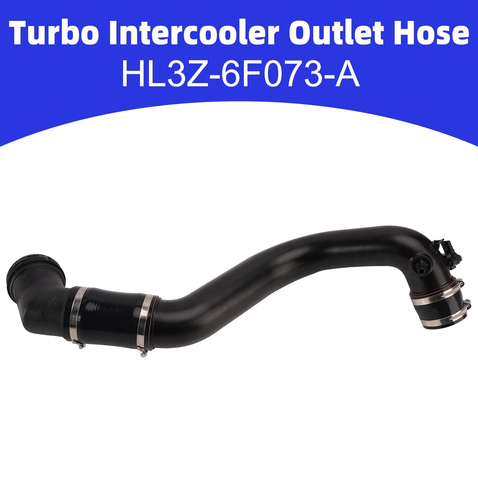 HL3Z-6F073-A Turbo Intercooler Outlet Hose Pipe Tube for Ford F-150 3.5L 17-20
