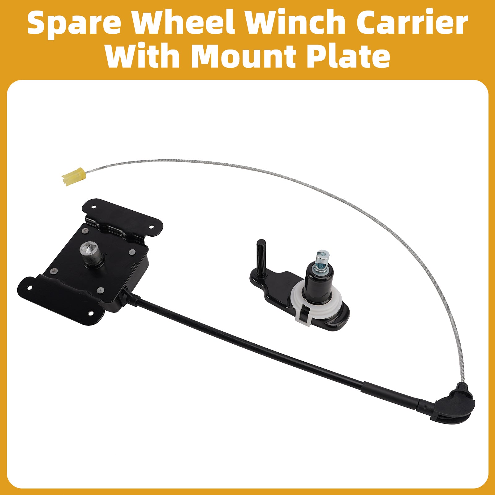 Spare Wheel Winch Carrier With Mount Plate for Ford Transit MK8 Custom