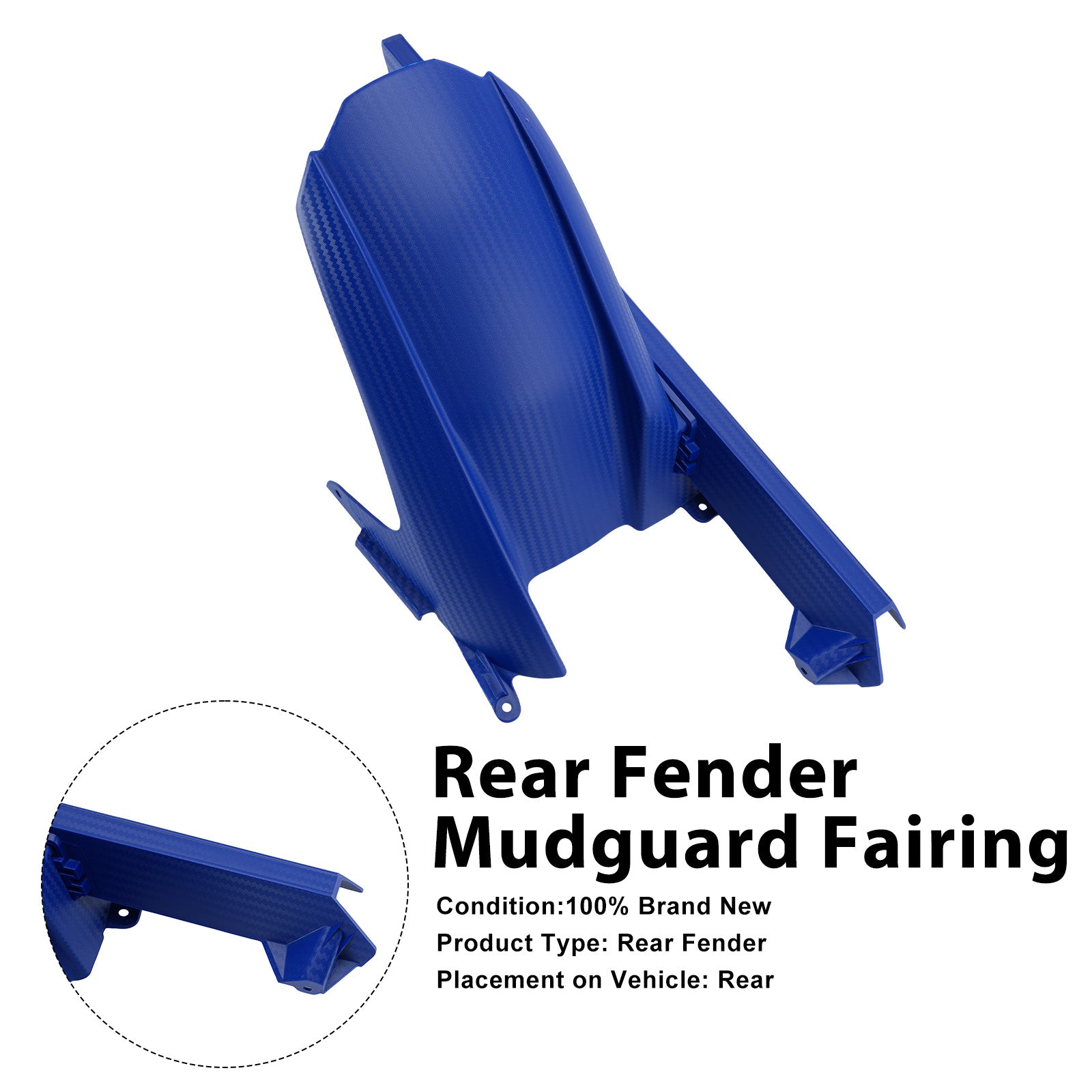Rear Fender Mudguard Fairing For BMW S1000RR 2019-2026 Blue