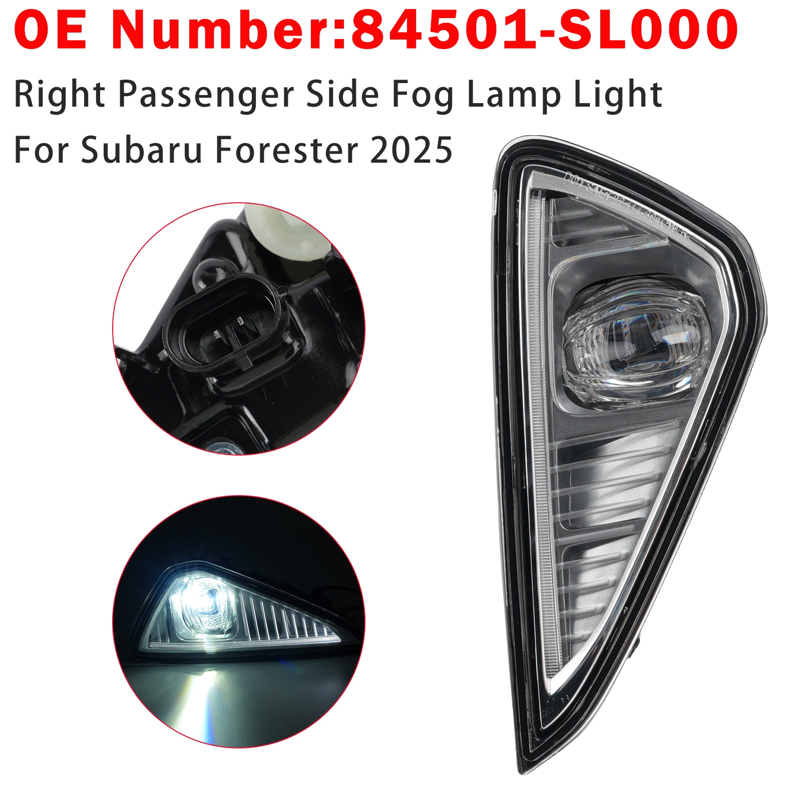 Left & Right Fog Lamp Light 84501-SL010 84501-SL000 For Subaru Forester 2025