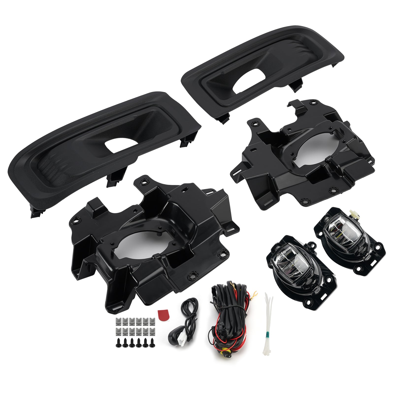 LED Fog Light Switch Bezel Wire Bracket Kits For Ford F150 STX XL XLT 2024-2025