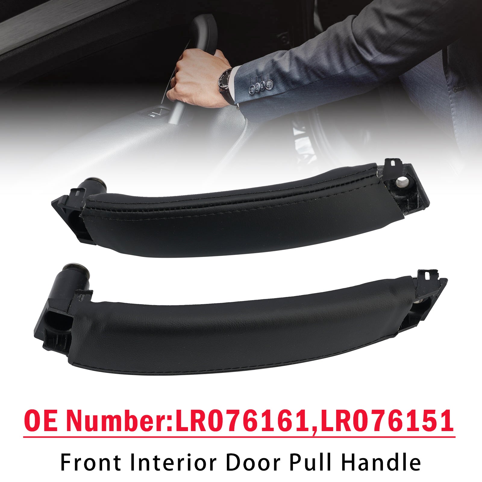 2x Front Interior Door Pull Handle for Land Rover Discovery Sport L550 2015-2019