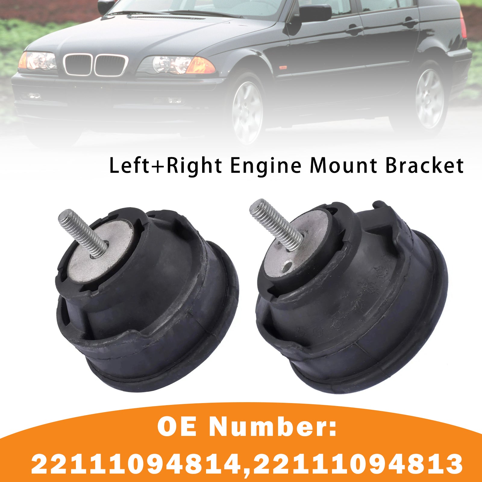 2PCS Left+Right Engine Mount Bracket For BMW 3 Series Z4 E85 E86 E46