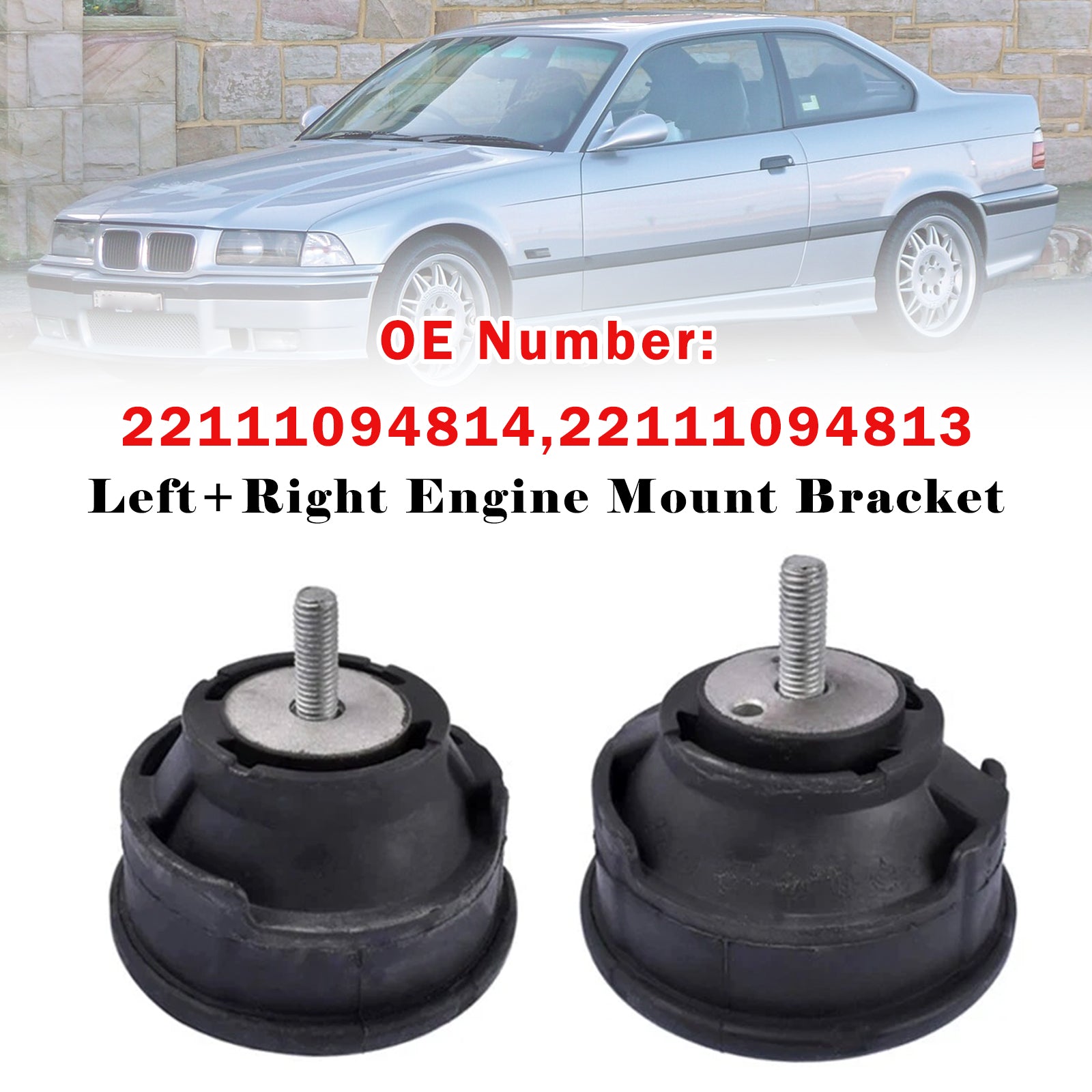 2PCS Left+Right Engine Mount Bracket For BMW 3 Series Z4 E85 E86 E46