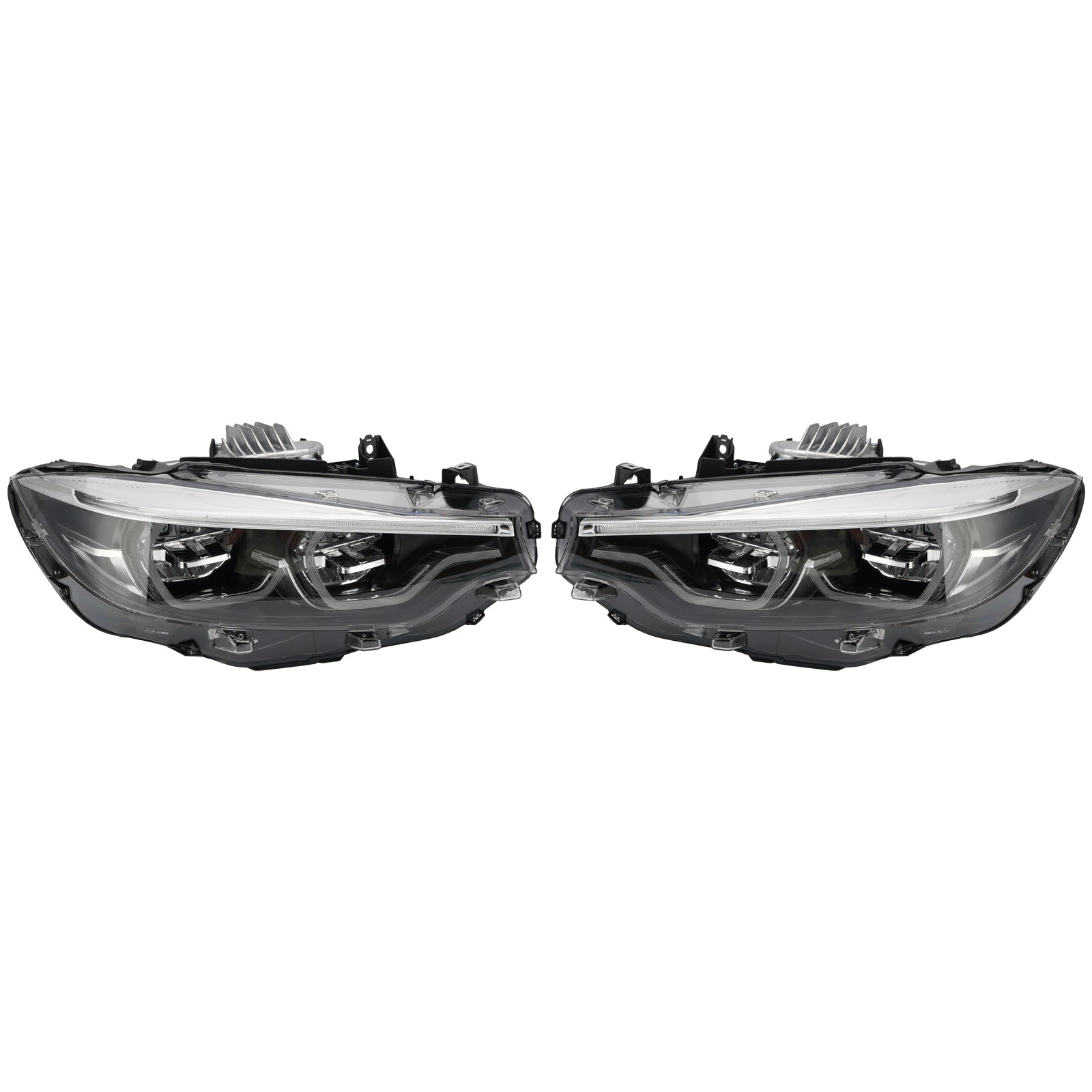 Ikon Headlights For BMW V2 LCI4 Series F32 F33 F80 F82 M3 White Yellow 6 Pin RHD