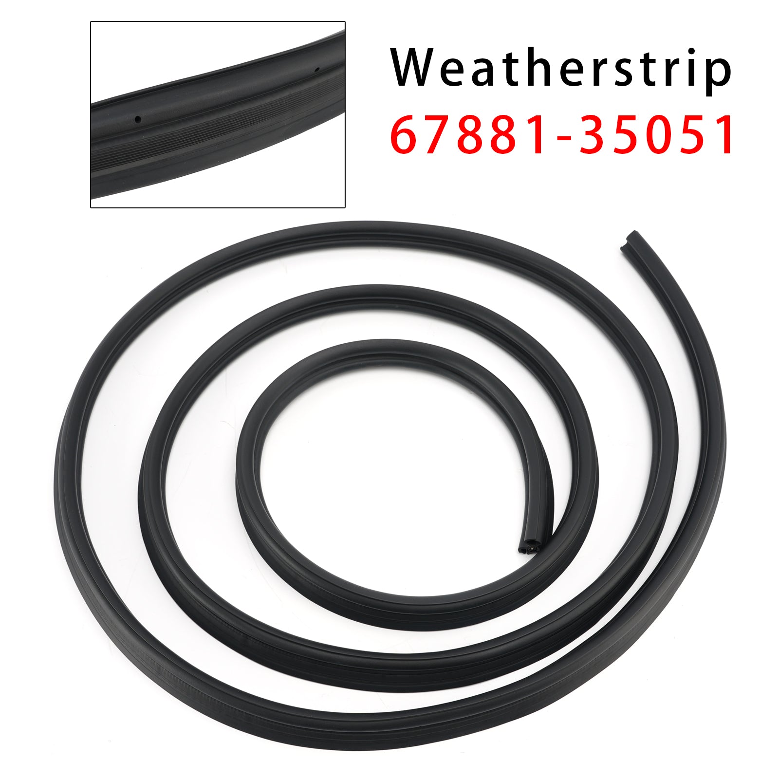 Back Door Weatherstrip 67881-35051 For Toyota FJ CRUISER GSJ1 2007-2014