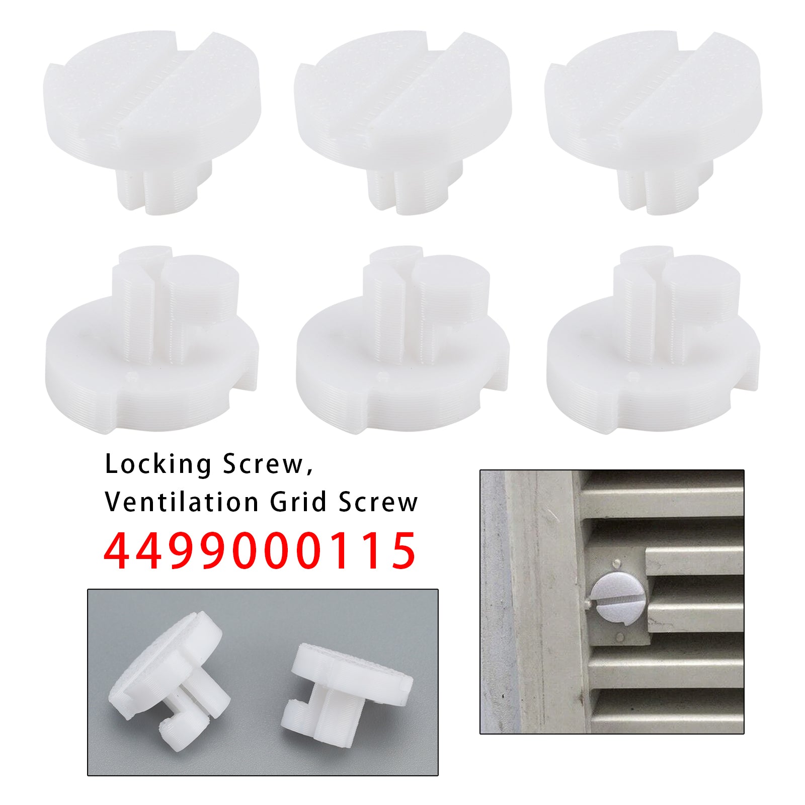 6X Replacement Locking Screws For Dometic Fridge Vent Grille