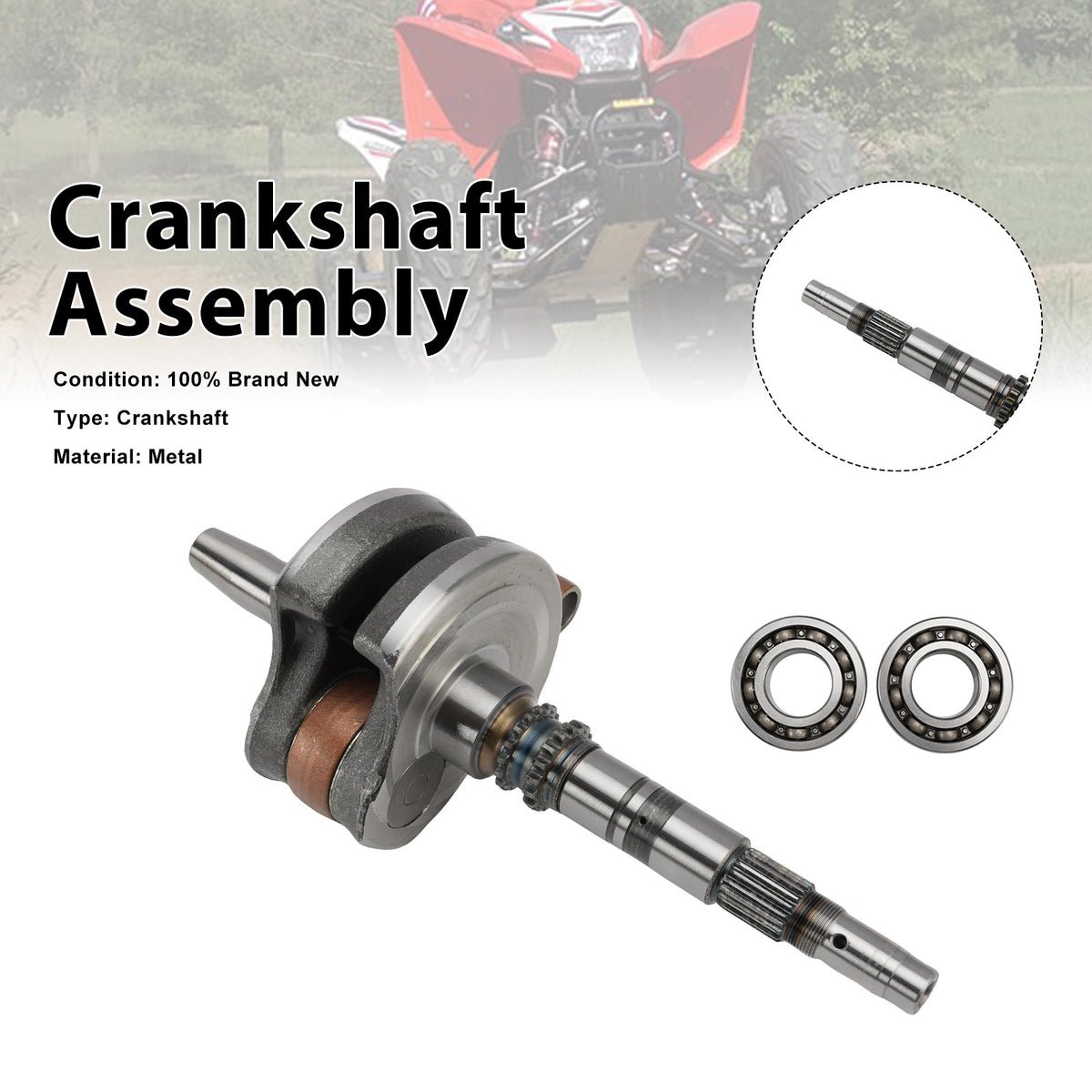Crankshaft Assembly For Honda TRX 250TE RECON 2002-2014