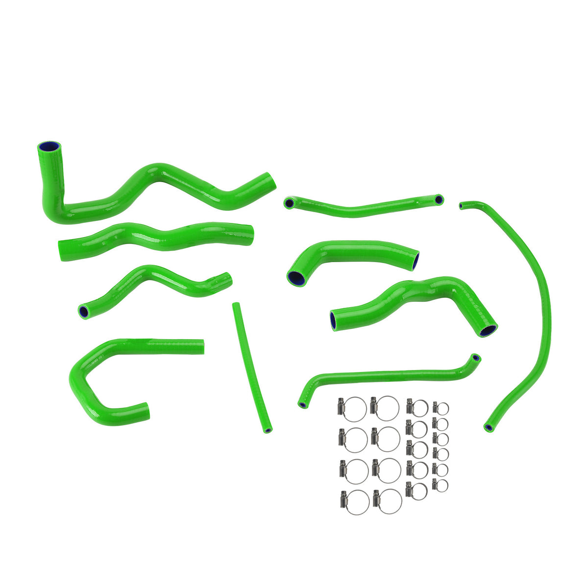 Silicone Radiator coolant Hose kit For Kawasaki Ninja 636 ZX-6R 09-26 Green