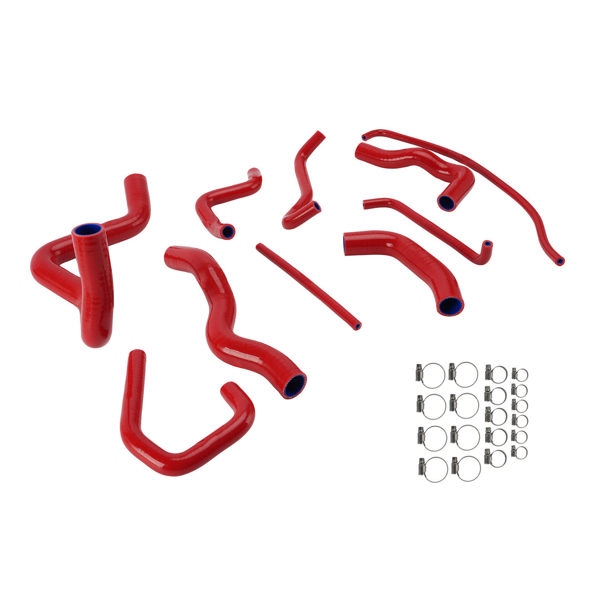 Silicone Radiator coolant Hose kit For Kawasaki Ninja 636 ZX-6R 09-26 Red