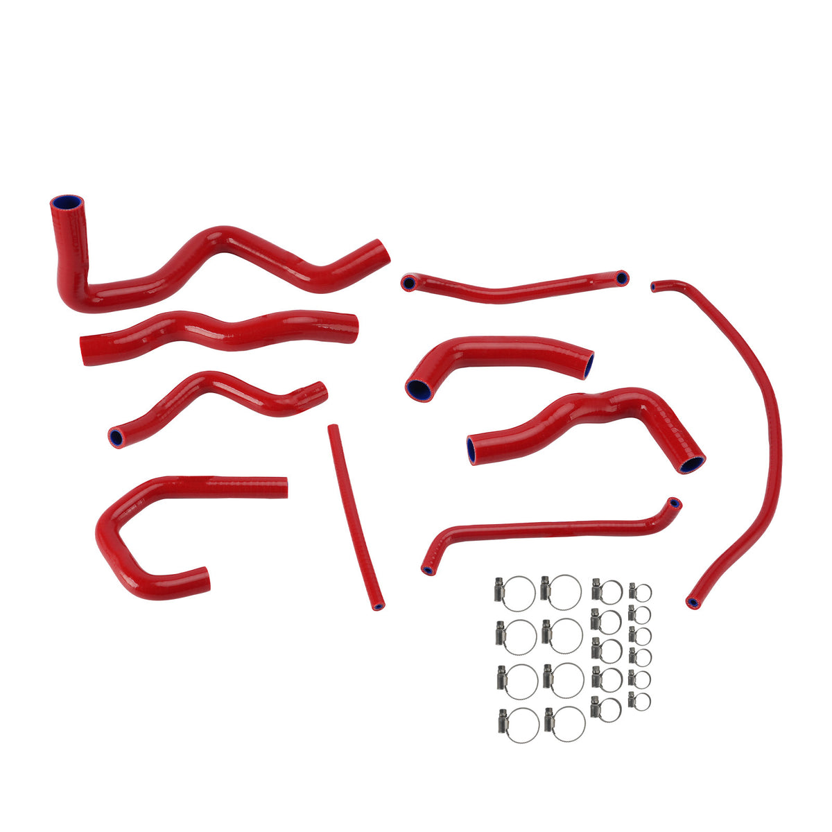 Silicone Radiator coolant Hose kit For Kawasaki Ninja 636 ZX-6R 09-26 Red