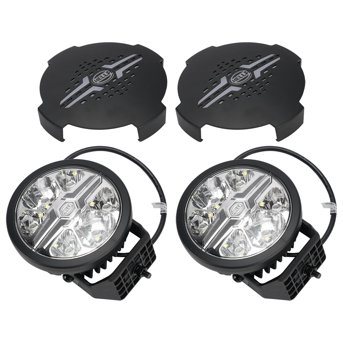 Round Auxiliary Lamp ValueFit 6" 12/24V 90W 8500LM 6000K For HELLA