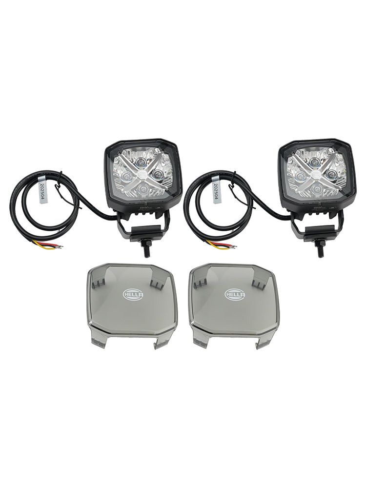 Square Spot Auxiliary Lamp ValueFit 3.6" 12/24V 60W 5700LM 5700K For HELLA