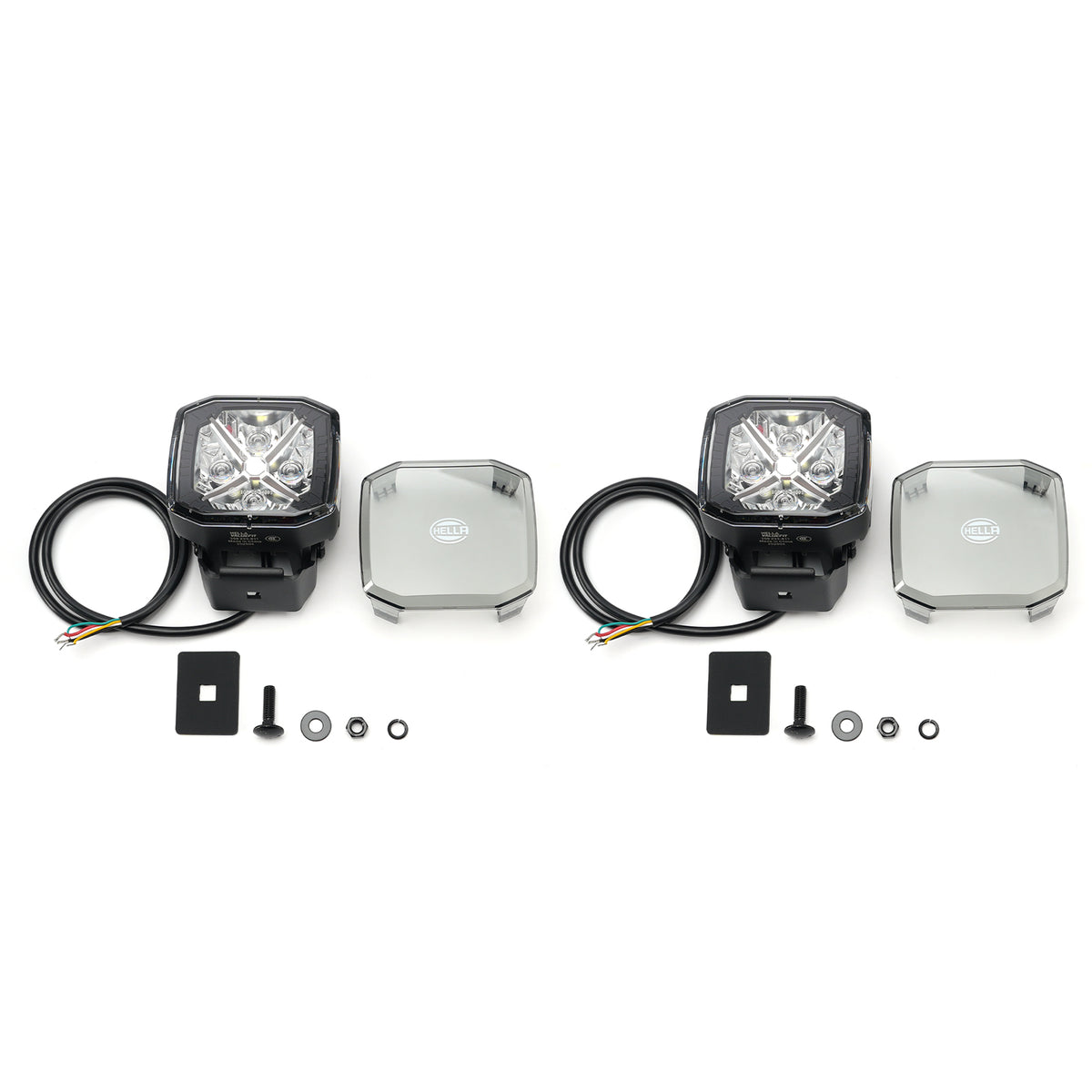 Square Spot Auxiliary Lamp ValueFit 4.3" 12/24V 60W 7100LM 5700K For HELLA
