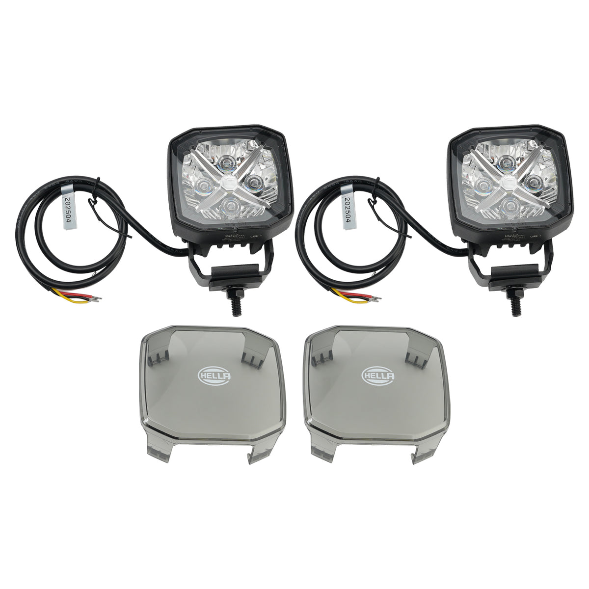 Square Spot Auxiliary Lamp ValueFit 3.6" 12/24V 60W 5700LM 5700K For HELLA