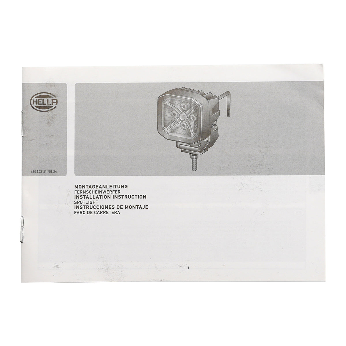 Square Spot Auxiliary Lamp ValueFit 3.6" 12/24V 60W 5700LM 5700K For HELLA