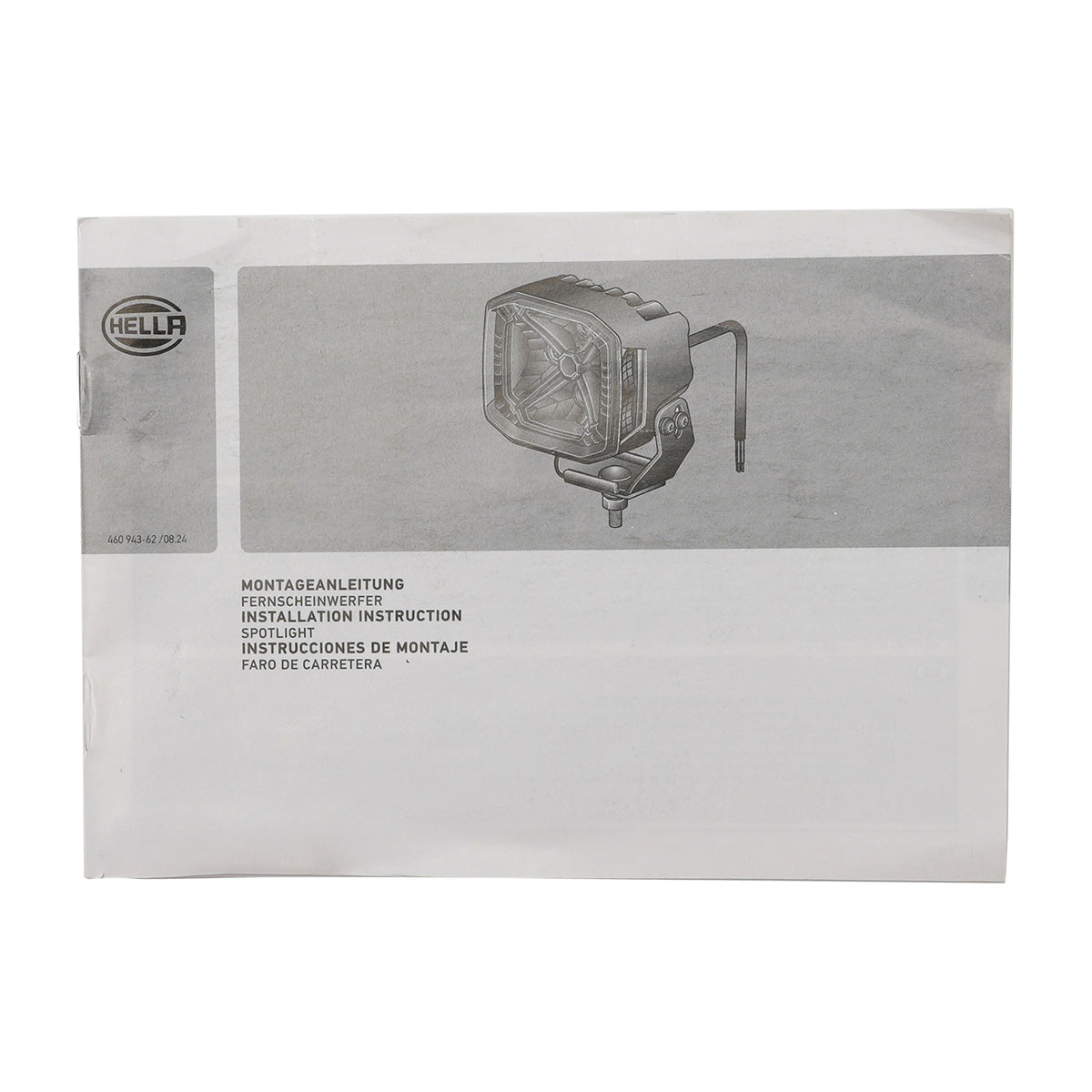 Square Spot Auxiliary Lamp ValueFit 4.3" 12/24V 60W 7100LM 5700K For HELLA