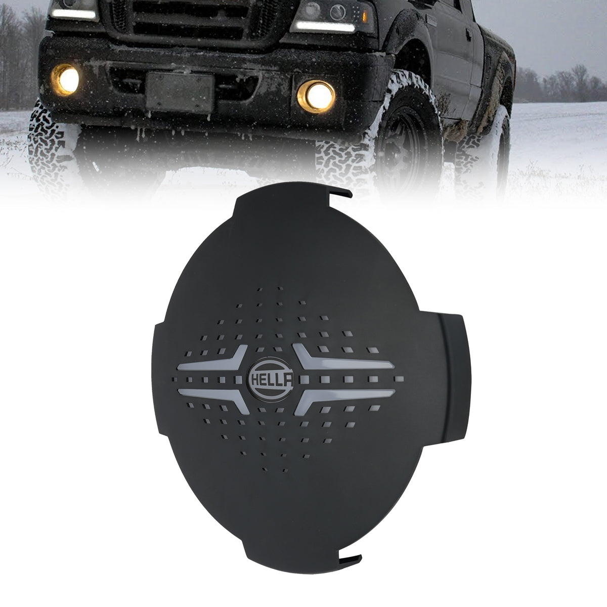 Round Auxiliary Lamp Protective Cover ValueFit 9" For HELLA 8XS 358198011