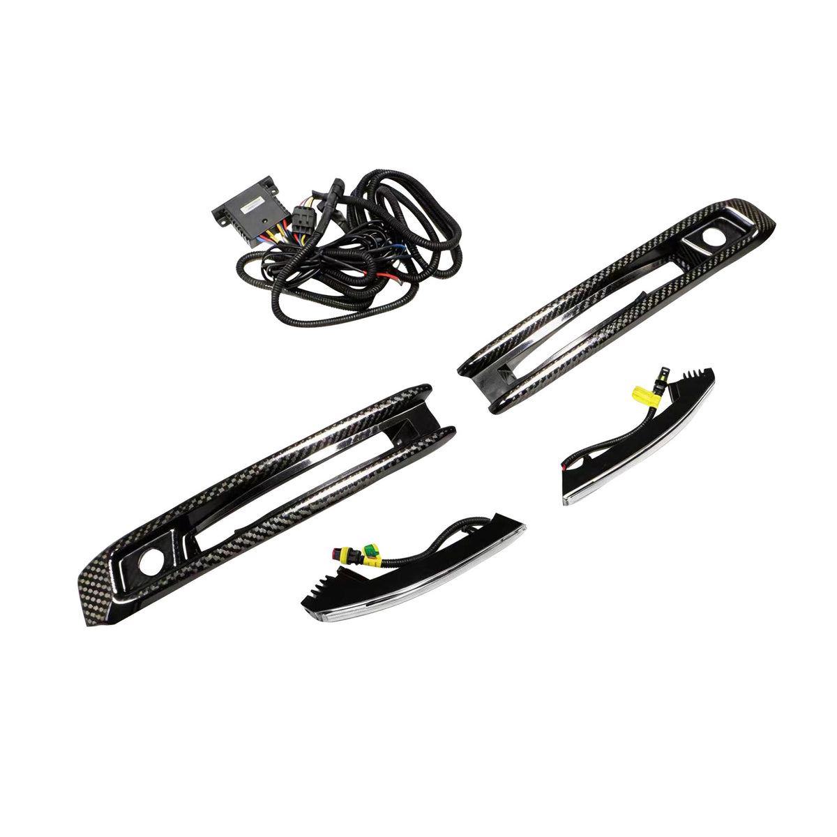 DRY CF Front Bumper Fog Lights Frame Fit Mercedes G-Class W464 G63 2019+