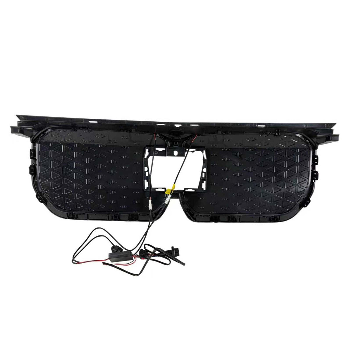 Black Front Bumper Grill Grille Fit BMW iX1 U11 2023-2025 W/LED Light