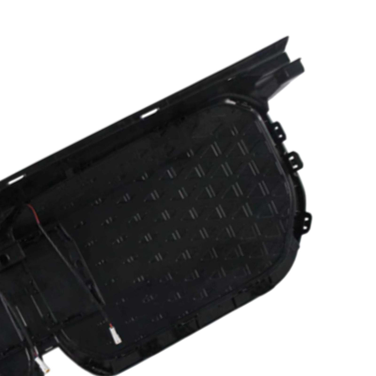 Black Chrome Front Bumper Grill Grille Fit BMW iX1 U11 2023-2025 W/LED Light