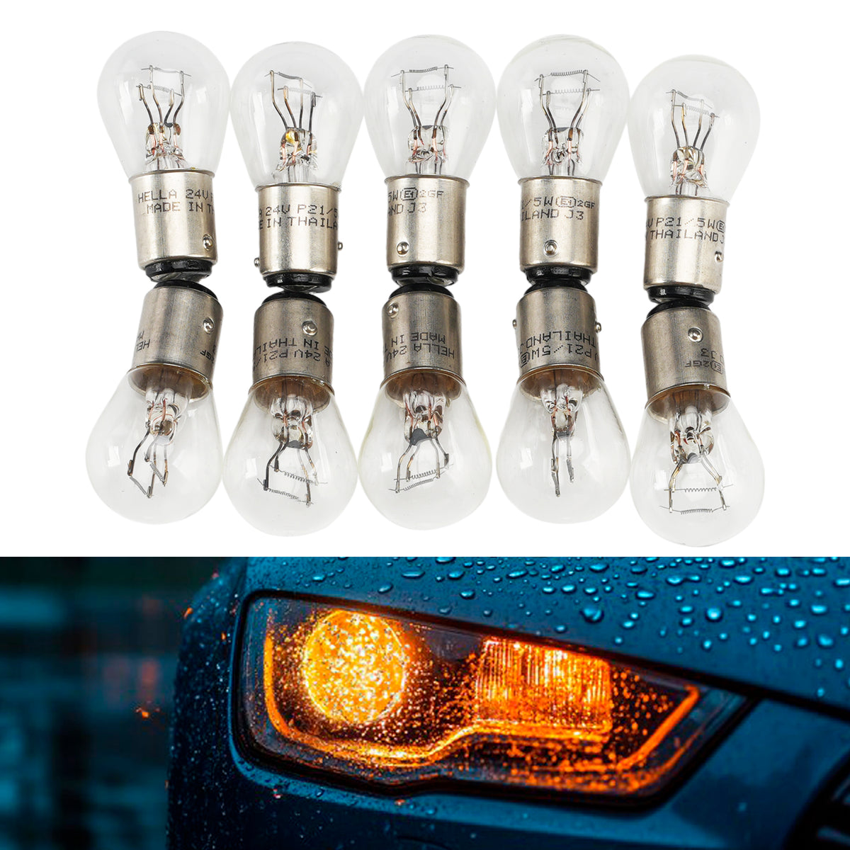 Car Light Halogen Auxiliary Bulb P21/5W 24V 21/5W For HELLA 8GD 002 078-241