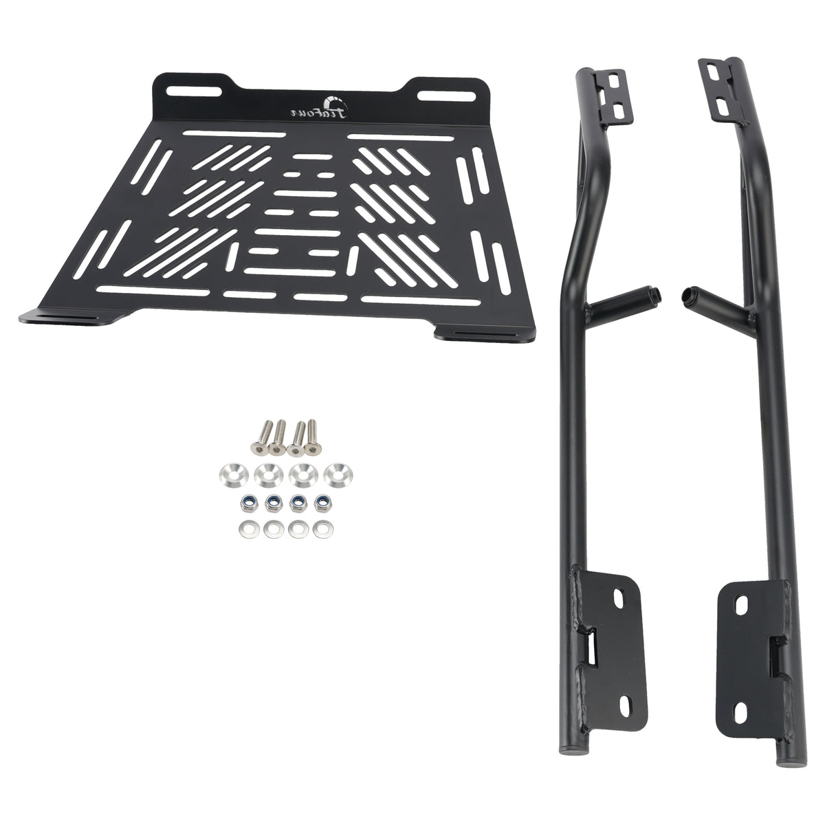 Black Rear Luggage Rack Enlargement Plate For Yamaha Tracer 700 / GT 2016-2020