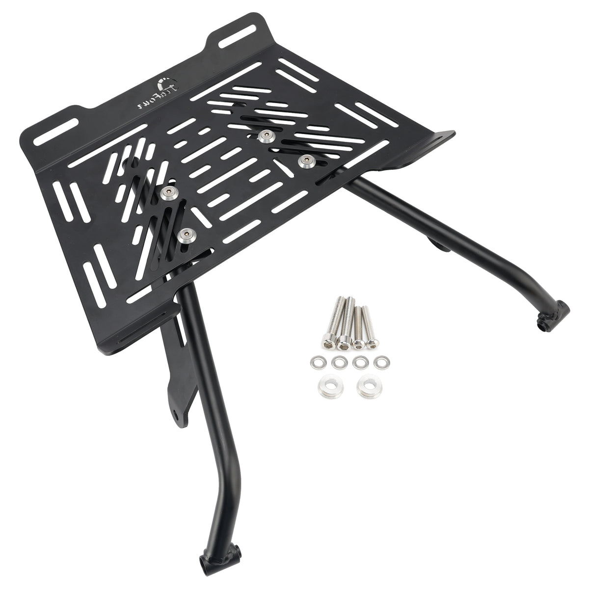 Black Rear Luggage Rack Enlargement Plate For Aprilia Tuareg 660 2022-2025