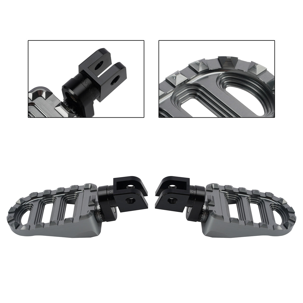 Front Footrests Foot Pegs fit for Honda NC750X NC750S 2016-2025 Gray