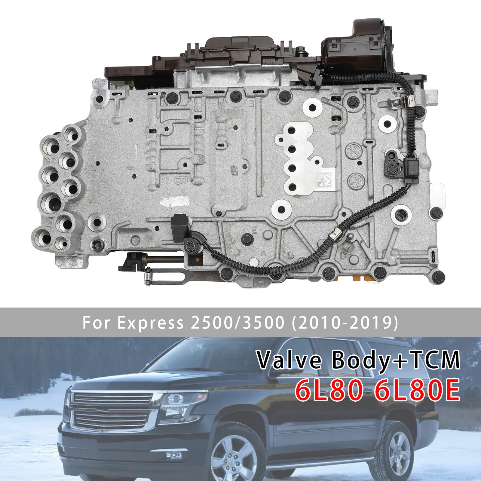 6L80 6L80E Valve Body+Transmission Control Module &Solenoid For Sierra 1500 Flat