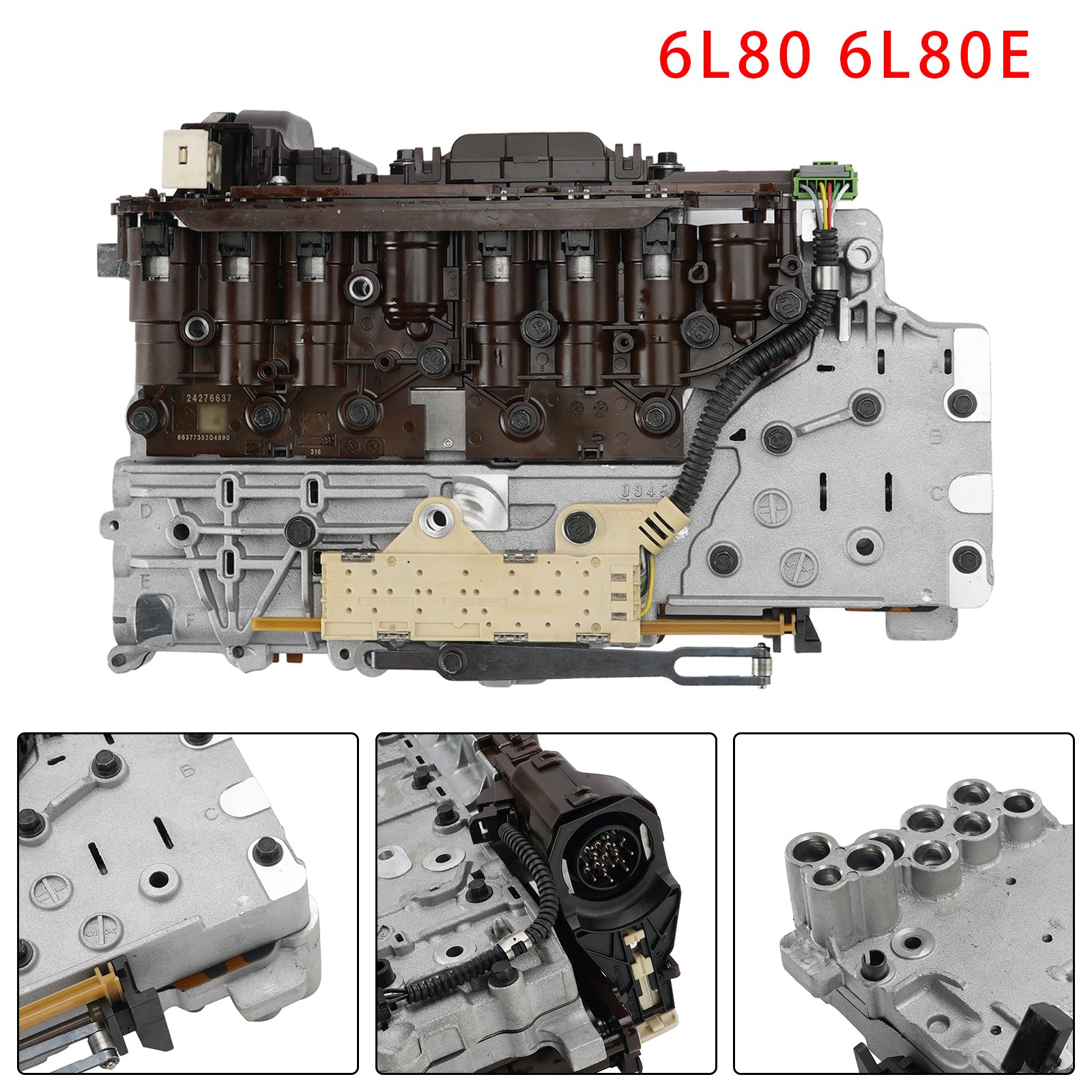 6L80 6L80E Valve Body+Transmission Control Module &Solenoid For Sierra 1500 Flat