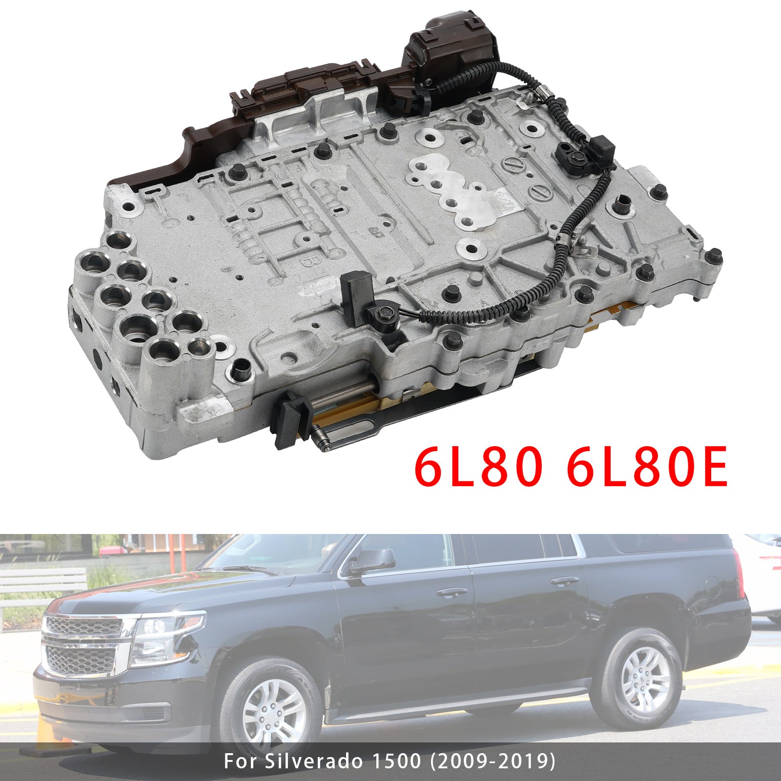 6L80 6L80E Valve Body+Transmission Control Module &Solenoid For Sierra 1500 Flat