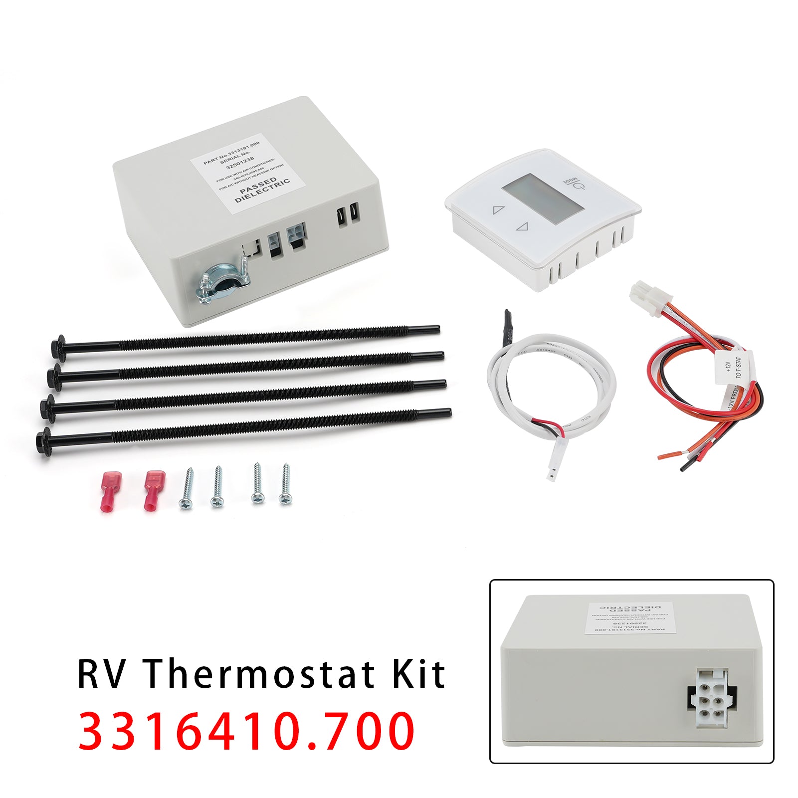 3316410.700 Single Zone RV Air Conditioner Thermostat W/ Control Kit