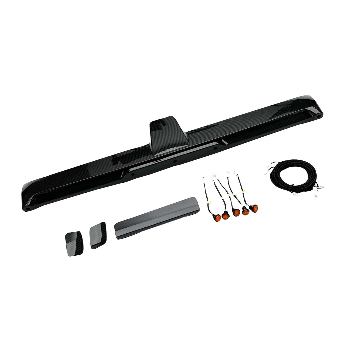 Carbon Fiber Rear Roof Spoiler Wing Fit Benz G-Class W464 W465 2019+ w/LED