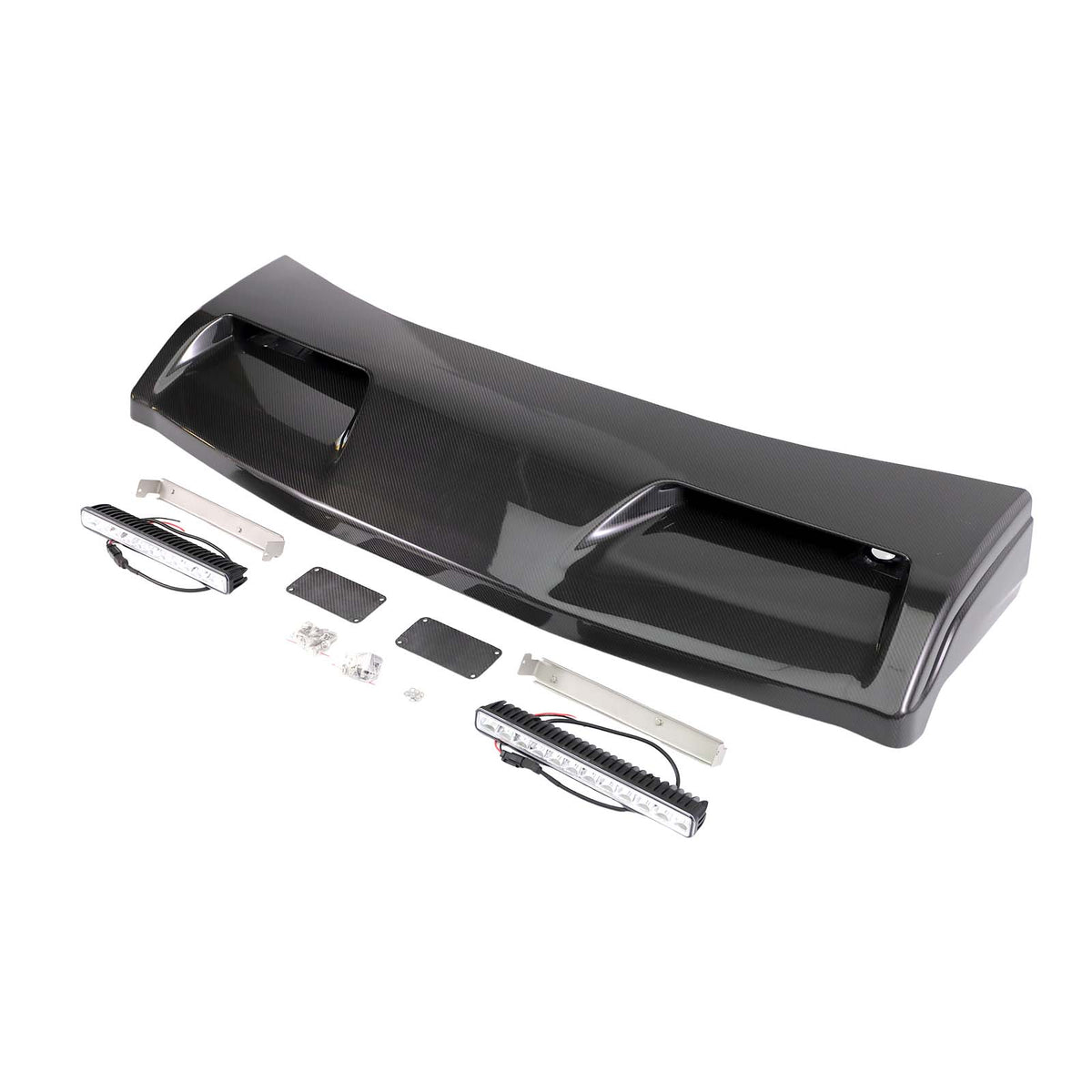 Even Style Front Roof Spoiler Wing Fit Benz G-Class W464 G550 2019-2023 W/Led