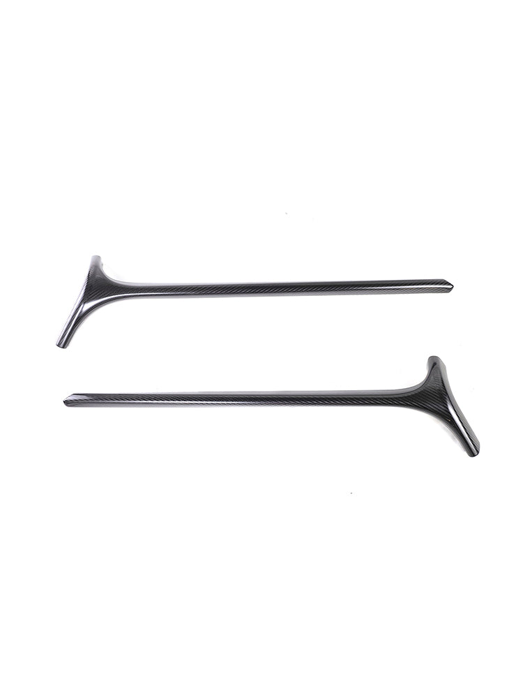 Carbon Fiber Front Window A-Pillar Addon Fit Benz G Class W464 G500 2019-2023