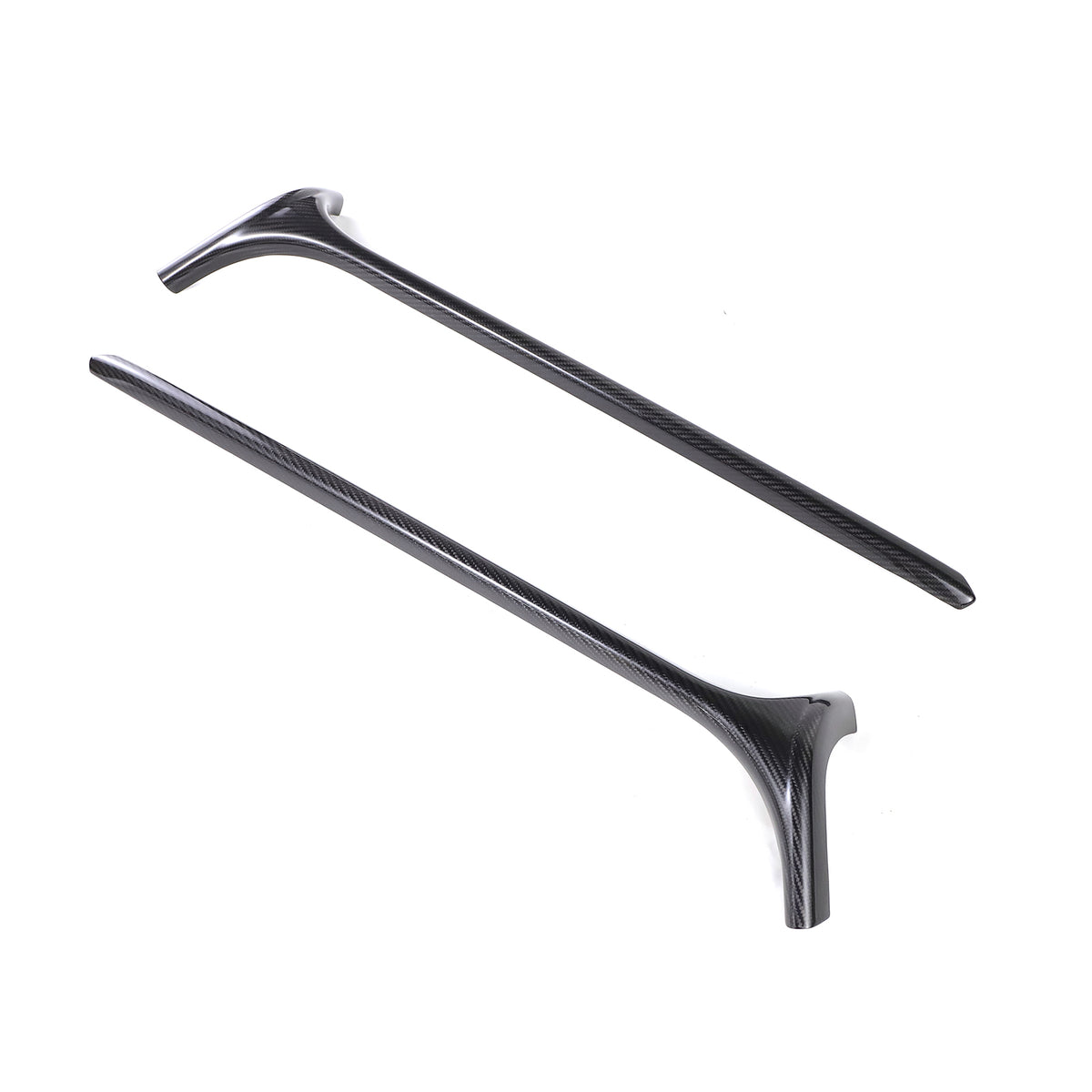 Carbon Fiber Front Window A-Pillar Addon Fit Benz G Class W464 G500 2019-2023