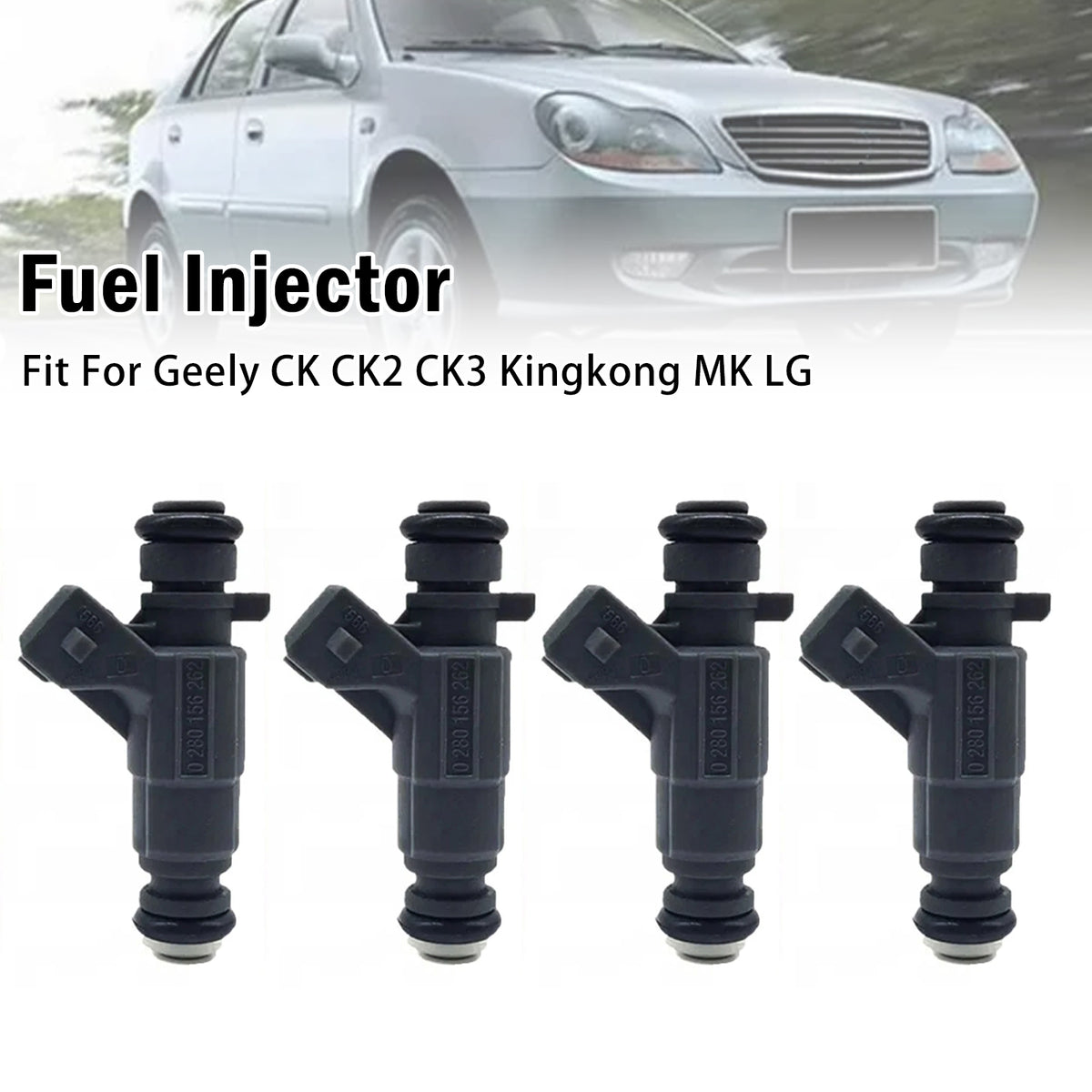 4Pcs Fuel Injector For Geely CK CK2 CK3 Kingkong MK LG 0280156262