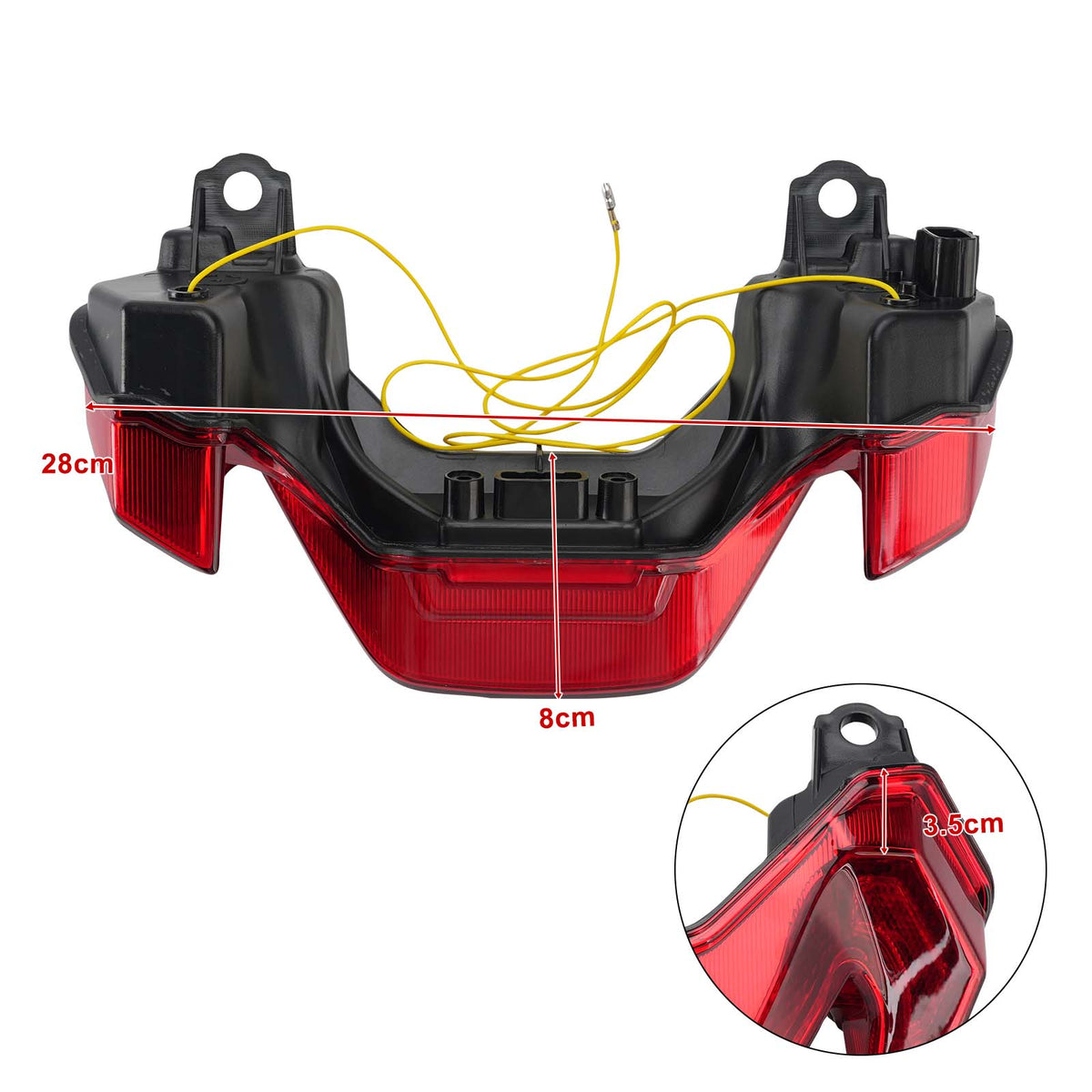 LED Tail Light Turn Signals Integrated For KAWASAKI Z900 Z900SE 2025-2026 Red