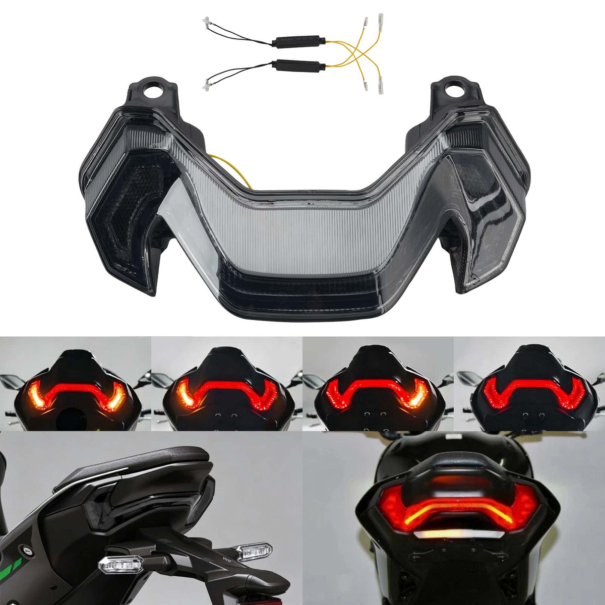LED Tail Light Turn Signals Integrated For KAWASAKI Z900 Z900SE 2025-2026 Smoke