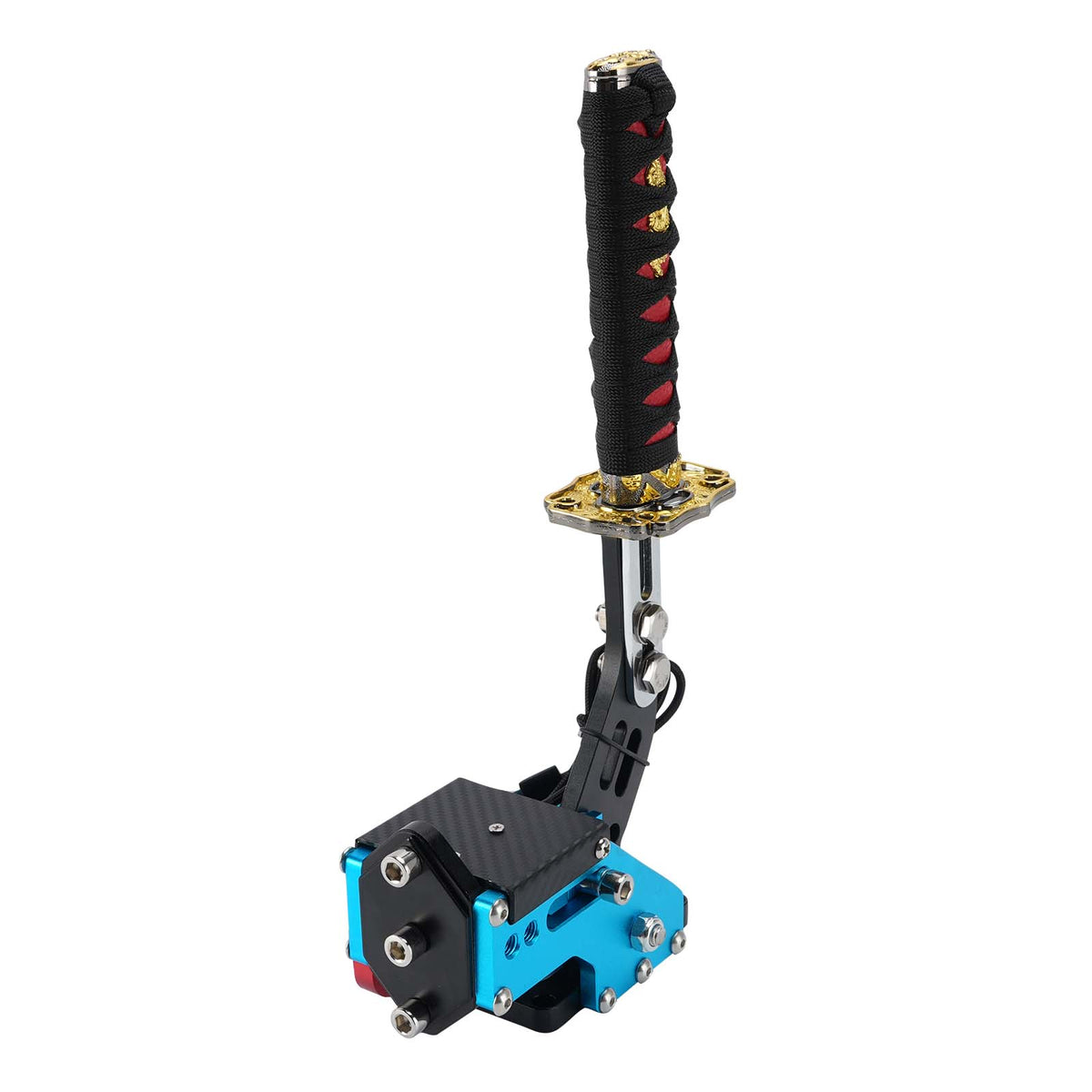 14Bit PC USB3.0 SIM Handbrake Sword Hilt for Racing Games Steering Wheel Stand