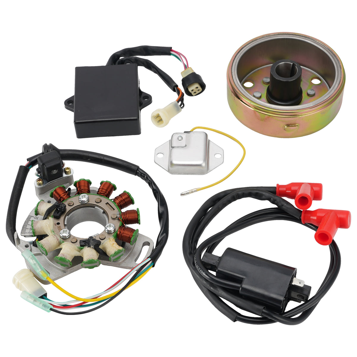 Stator Regulator CDI Box Ignition Coil Flywheel For Yamaha Banshee YFZ350 87-94