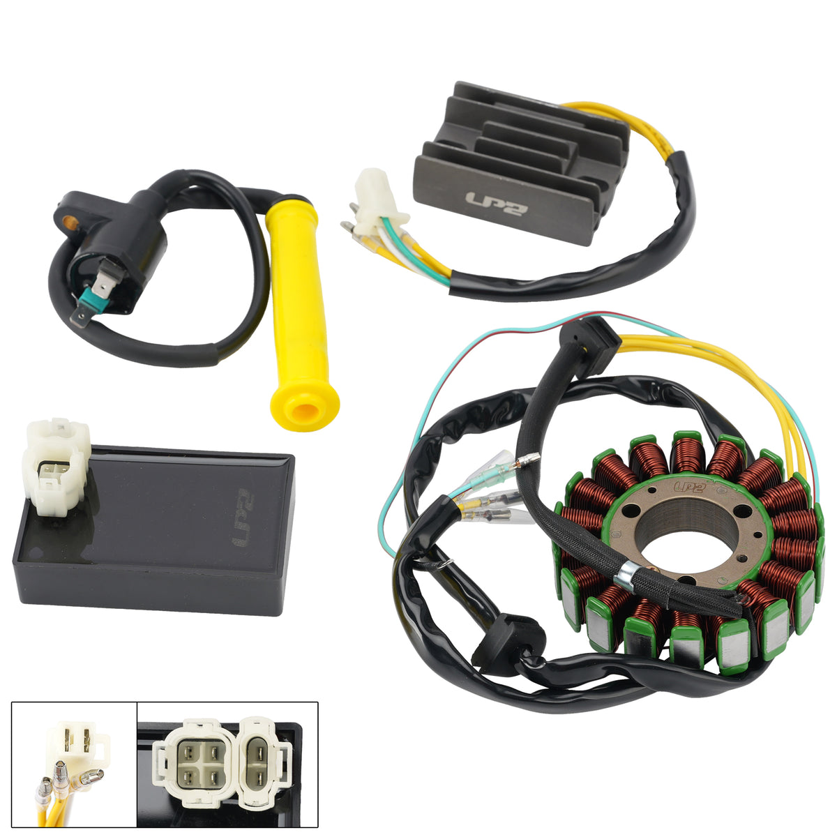 Stator Regulator CDI Box Ignition Coil Kit For Honda XLR250R MD22 1990 1991 1992