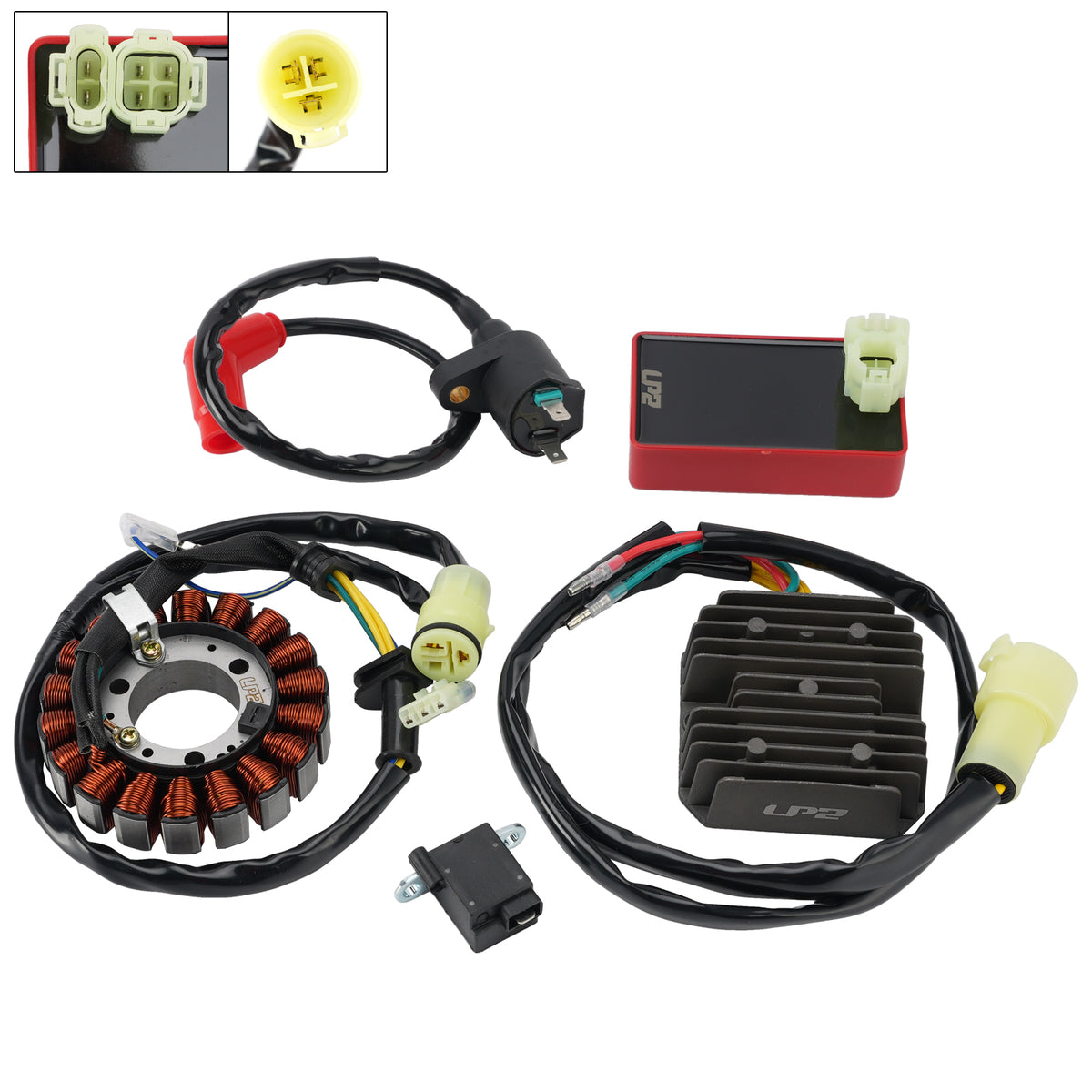 18-Pole Stator Regulator CDI Box Ignition Coil For Honda TRX300 Fourtrax 1994-97