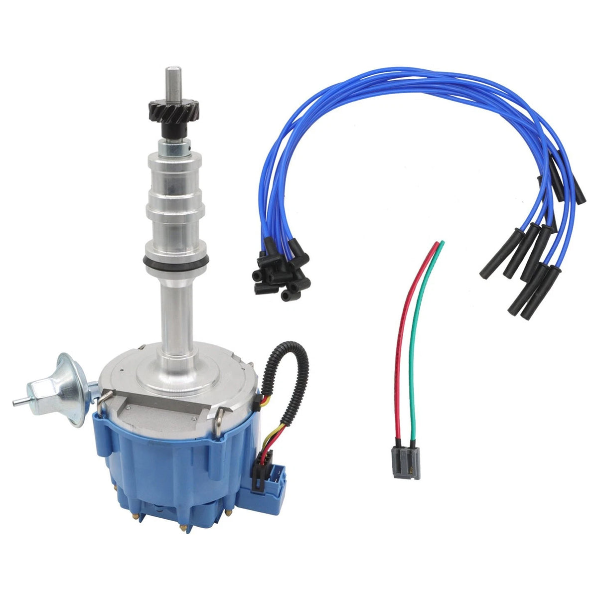 170072 Distributor 332 352 360 406 427 428 & Spark Plug Wires For Ford FE HEI
